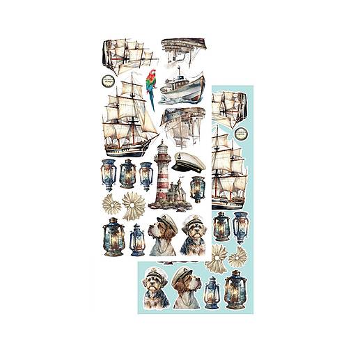 Scrapbook papier na vystrihovanie - Underwater world -  Alchemy of Art - 6 x 12 - / AA-UV-10/