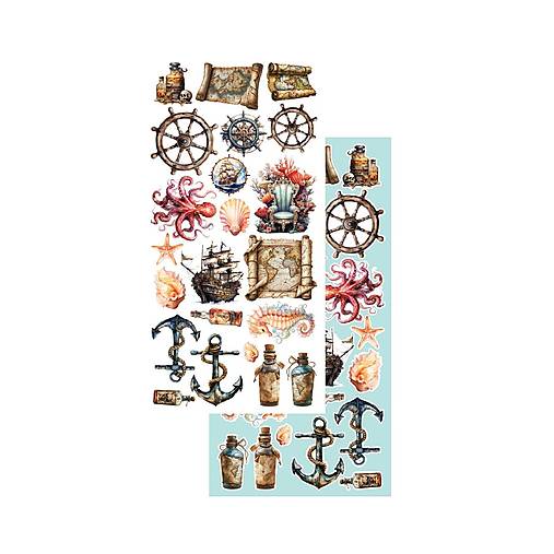 Scrapbook papier na vystrihovanie - Underwater world -  Alchemy of Art - 6 x 12 - / AA-UV-10/