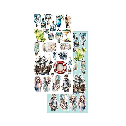 Scrapbook papier na vystrihovanie - Underwater world -  Alchemy of Art - 6 x 12 - / AA-UV-10/