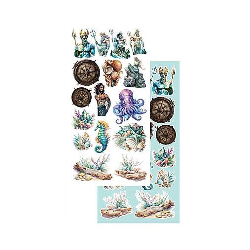 Scrapbook papier na vystrihovanie - Underwater world -  Alchemy of Art - 6 x 12 - / AA-UV-10/