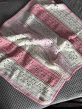 Detský textil - Háčkovaná deka pre bábätko - 18543195_