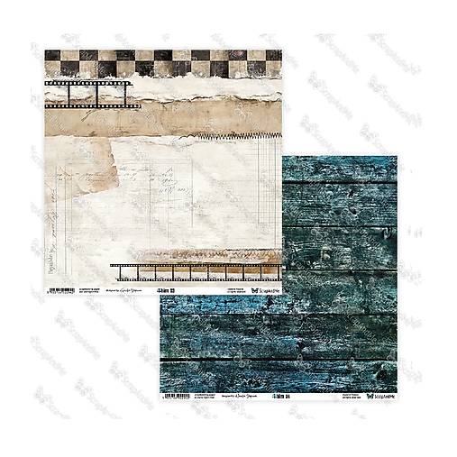 Scrapbook papier 4 him 03  Scrapandme  12 x 12