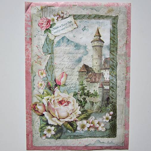 Papier - S4/ Ryžový papier Stamperia A4 - 18544297_