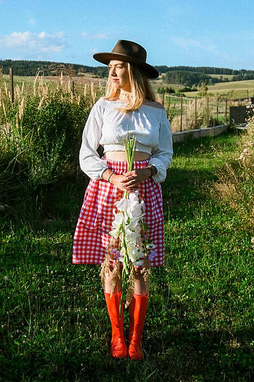 Sukne - Bavlnená sukňa na gumičku Lily - 18545230_