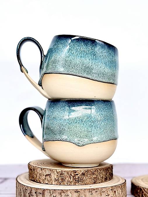 Ocean Drip - šálka latte elegán (330ml, s uškom)
