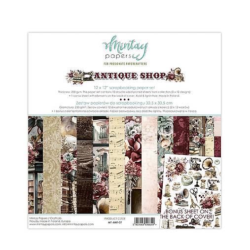Scrapbook papier Antique Shop Mintay 12x12