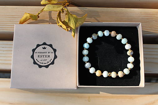 Náramky - Amazonite rondelle výbrus - 18552474_