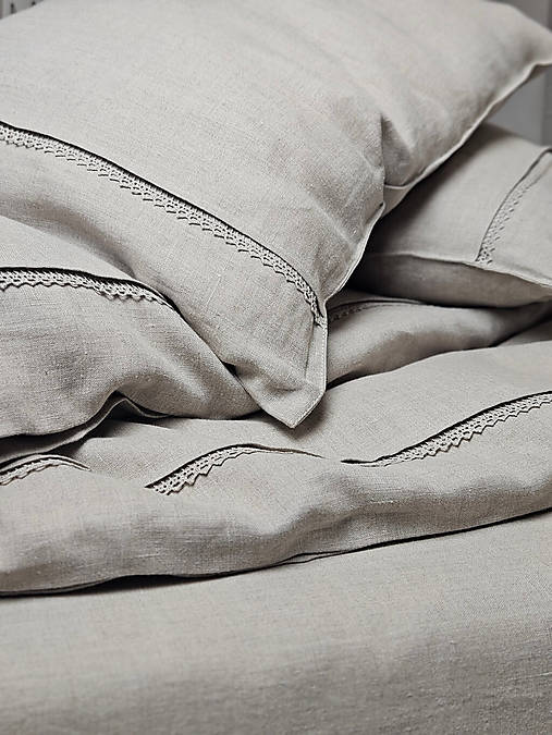 Úžitkový textil - Ľanové obliečky Little Things - 18553864_