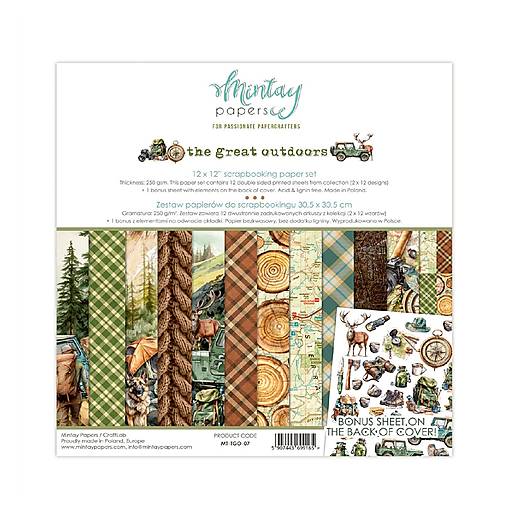 Scrapbook papier The great outdoors Mintay 12x12