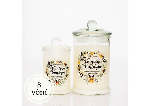 AKCIA - Sviečka zo sójového vosku - Veľká - 8vôní - 275g/70hod
