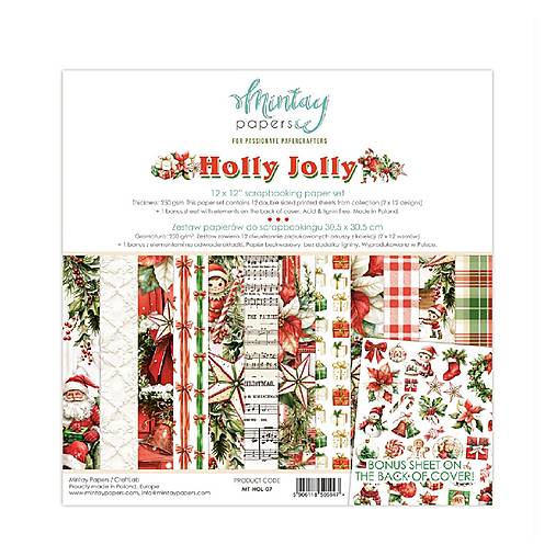 Scrapbook papier Holly Jolly Mintay 12x12