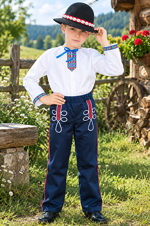 Detské oblečenie - Ľudový chlapčenský kroj Janko - 18563857_