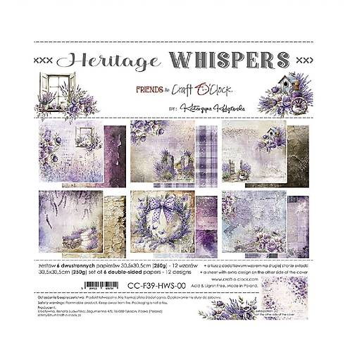 Scrapbook papier Heritage Whispers Craft o Clok  12 x 12
