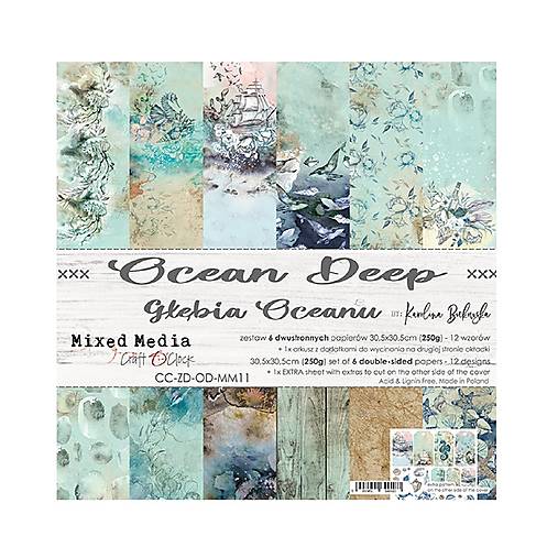 Scrapbook papier Ocean Deep Craft o Clok  12 x 12