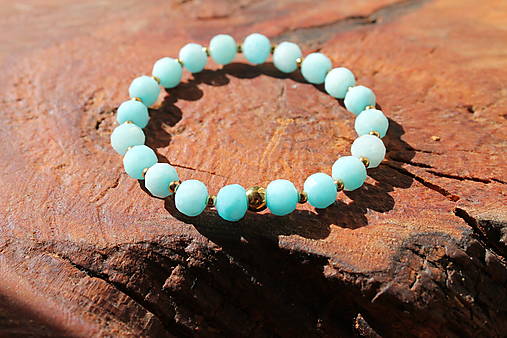 Náramky - TurquoiseAmazonite rondelle výbrus - 18564427_