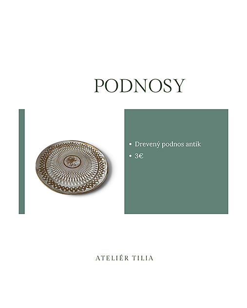 Drevený podnos