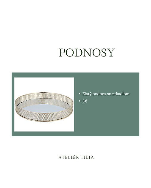 Zrkadlový podnos