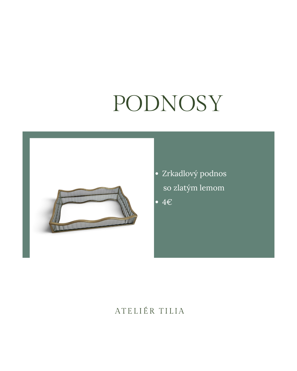 Zrkadlový podnos