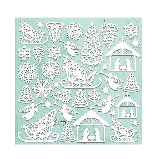 Lepenkové výrezy – Xmas set – Mintay
