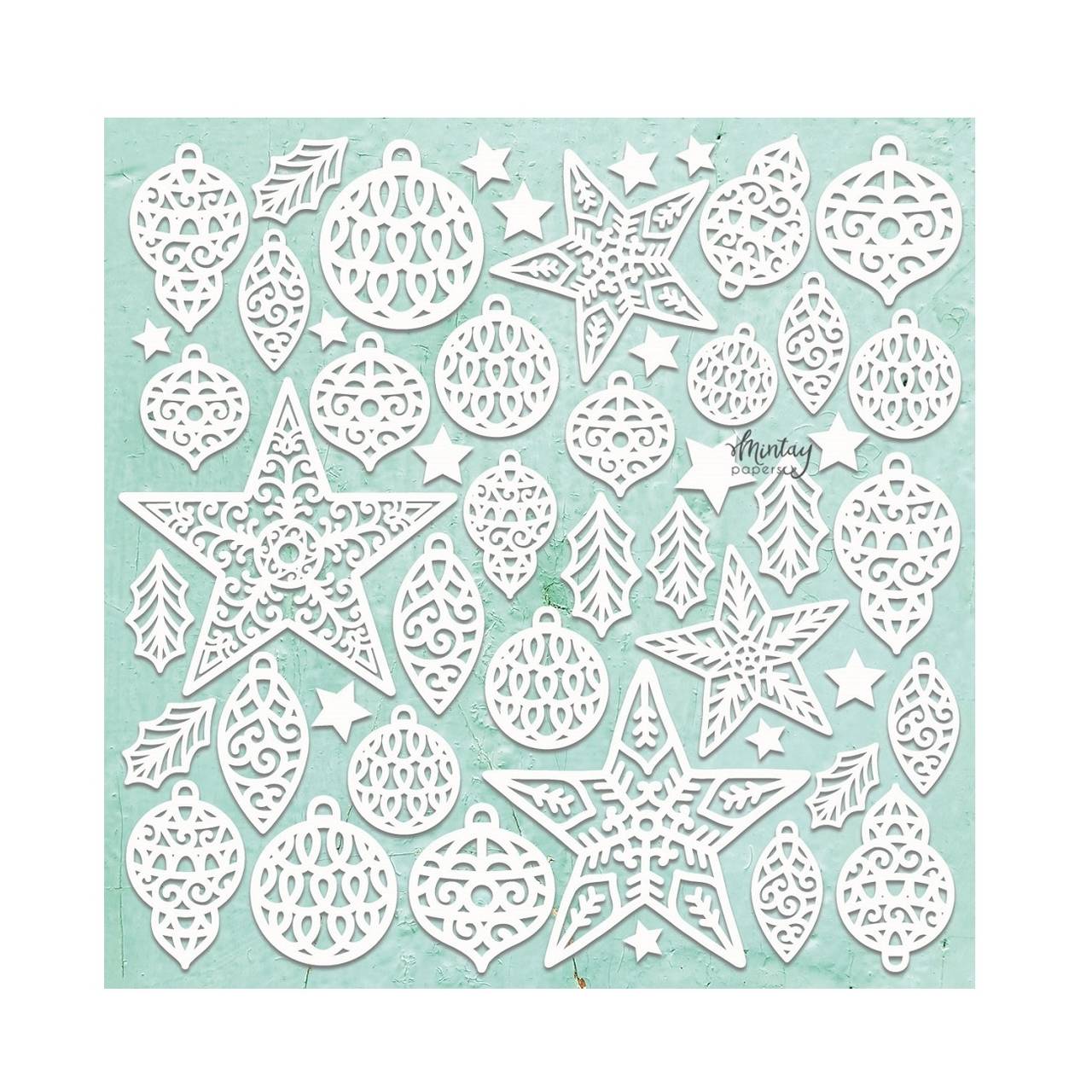 Lepenkové výrezy – Ornaments set – Mintay