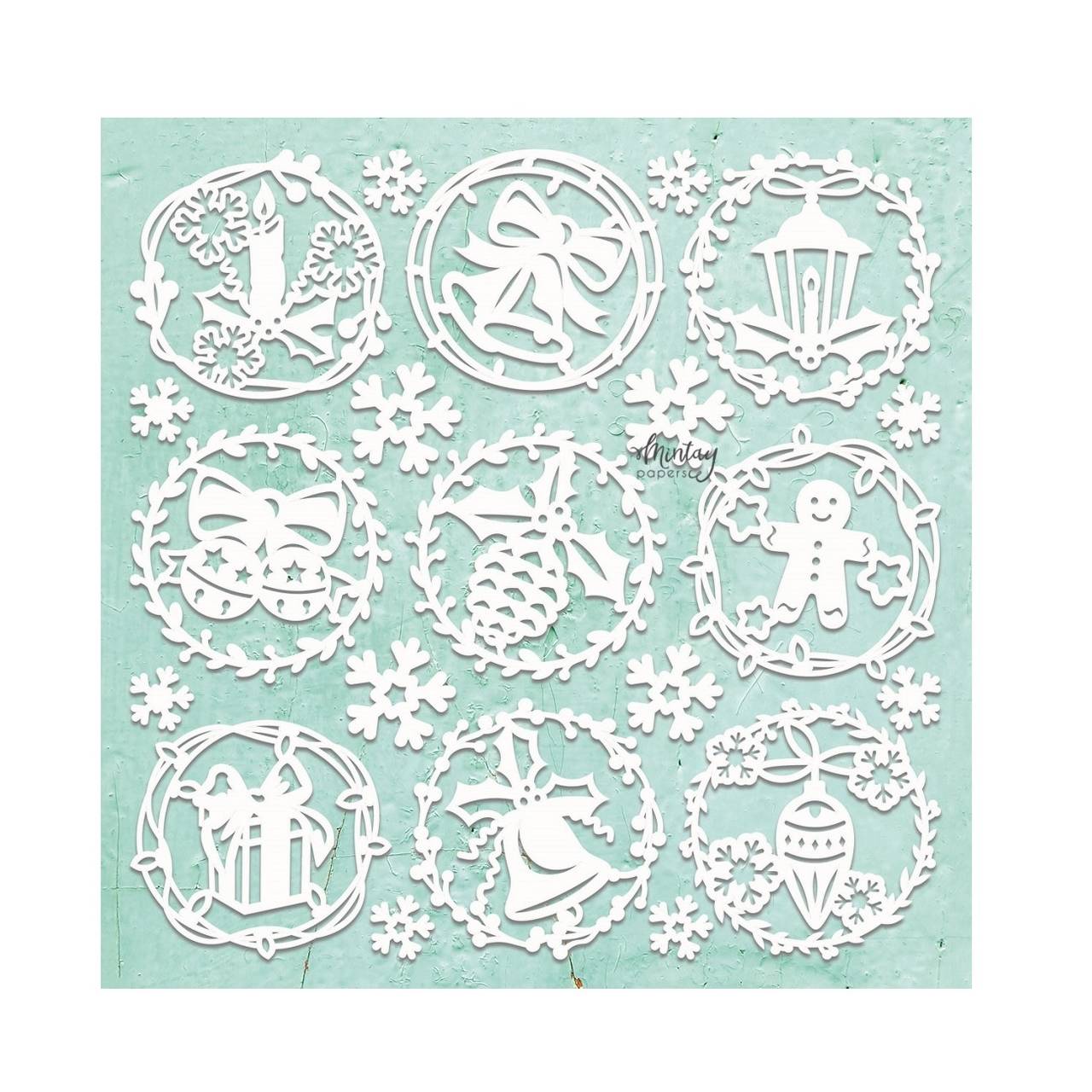 Lepenkové výrezy – Xmas decors – Mintay