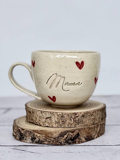 Dotty Love - šálka cappuccino mama limited (180ml, s uškom)