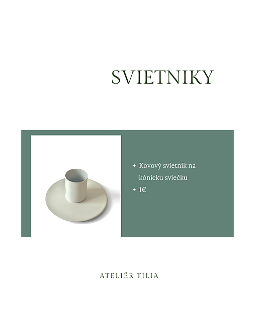 Kovový svietnik