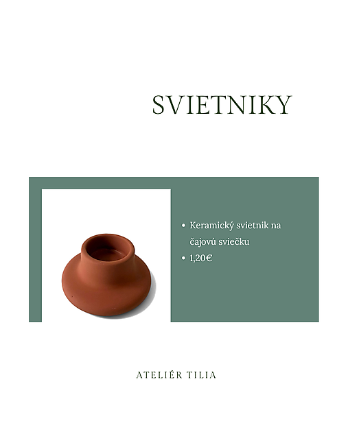 Svietnik na čajovú sviečku