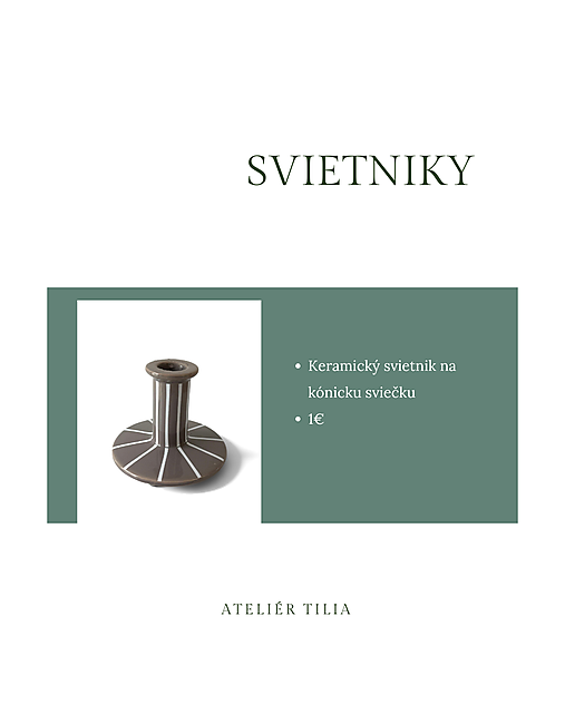 Keramický svietnik