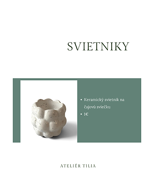 Keramický svietnik