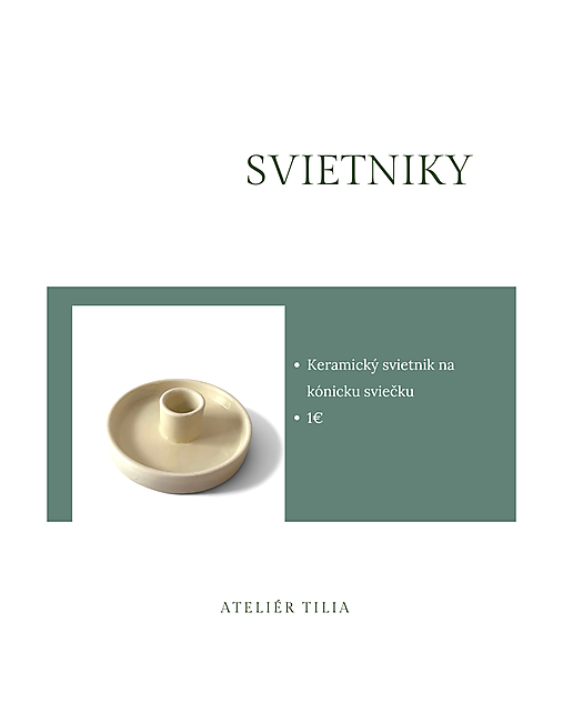 Keramický svietnik