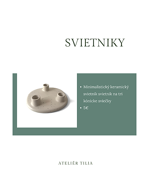 Keramický svietnik