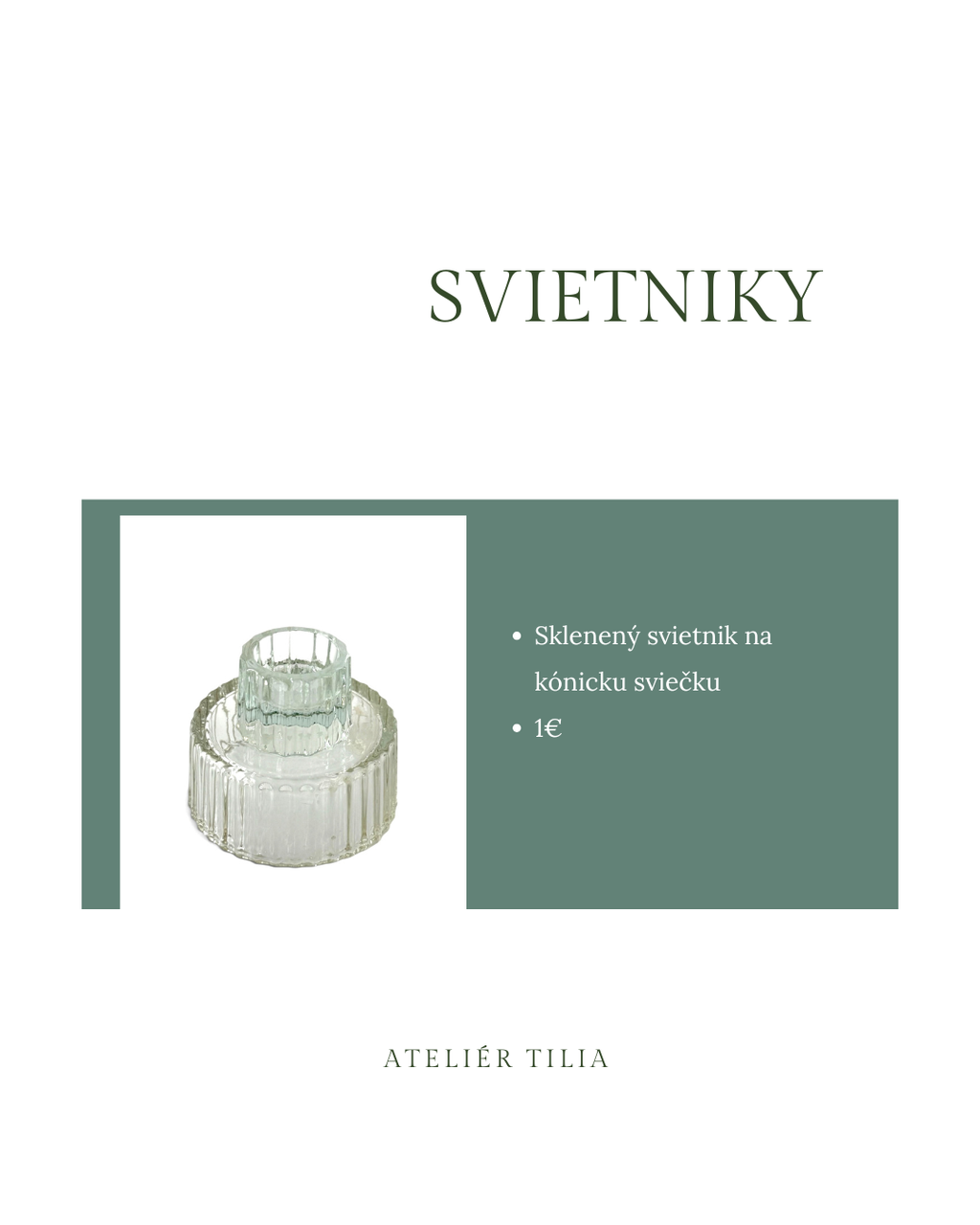 Sklenený svietnik