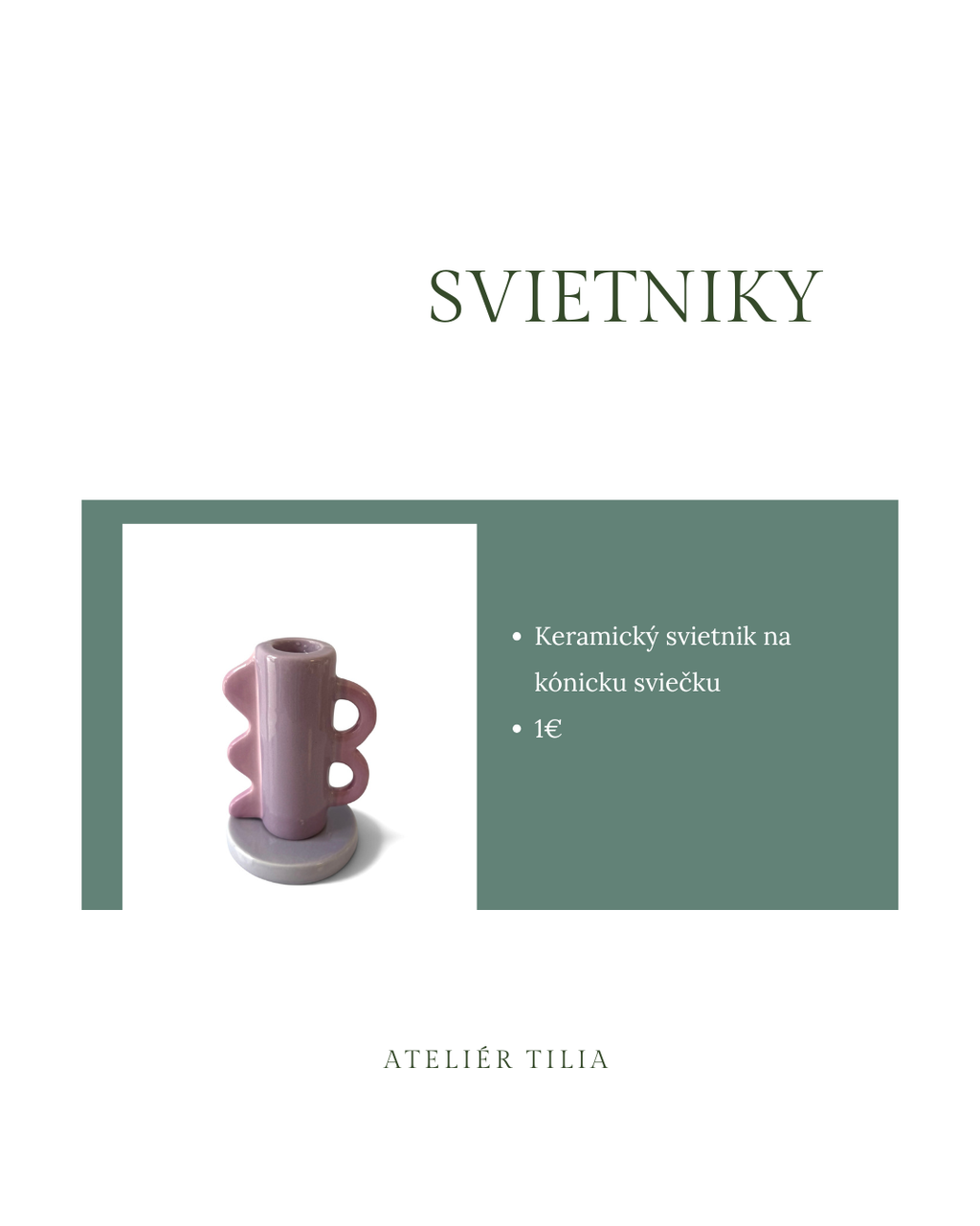 Keramický svietnik