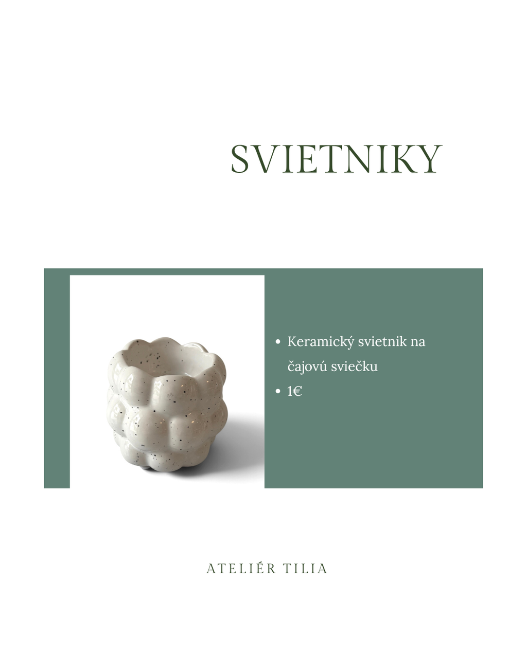 Keramický svietnik