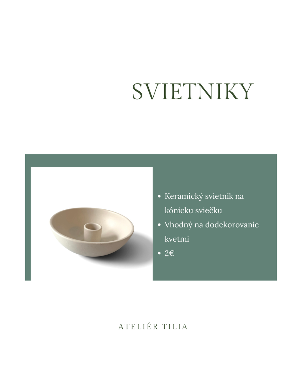 Keramický svietnik
