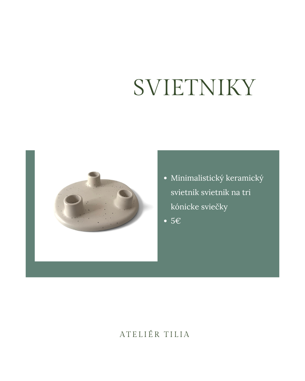Keramický svietnik
