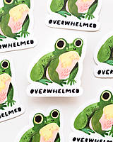 Papier - Vinylová samolepka - Overwhelmed - 18571227_