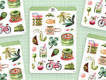 Papier - Samolepky - Matcha - 18571261_