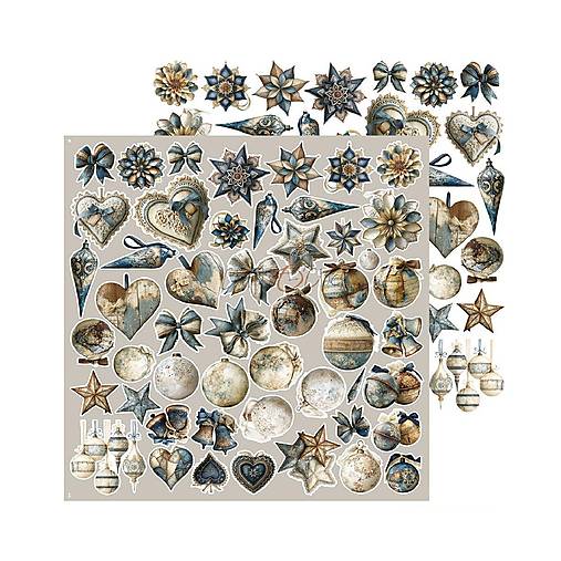 Scrapbook papier na vystrihovanie - Snow Games -  12x12 - Extra set Mix - Craft o Clock