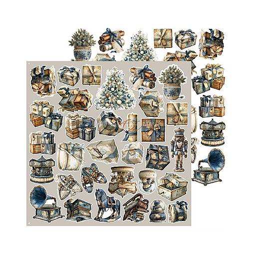 Scrapbook papier na vystrihovanie - Snow Games -  12x12 - Extra set Mix - Craft o Clock