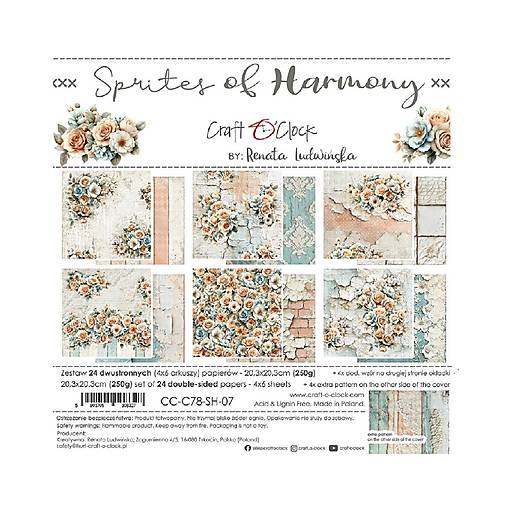 Scrapbook papier Sprites of Harmony Craft o Clok  8x8