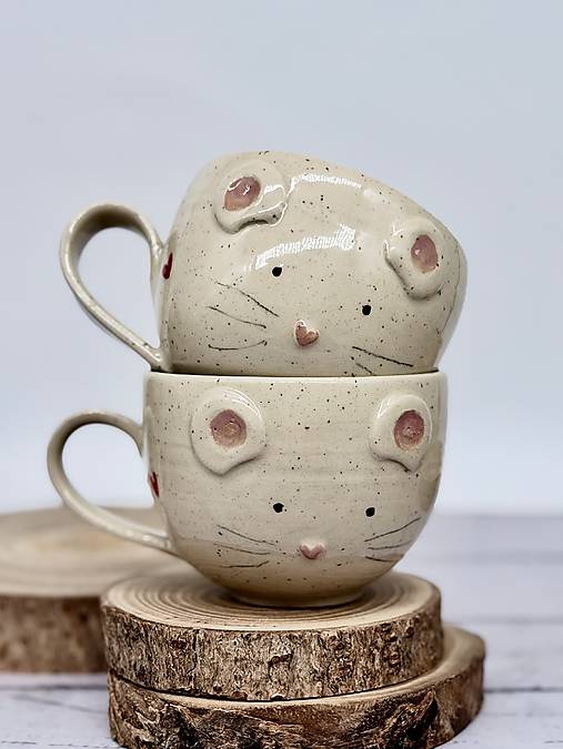 Dotty Myška - šálka cappuccino (200ml, s uškom)