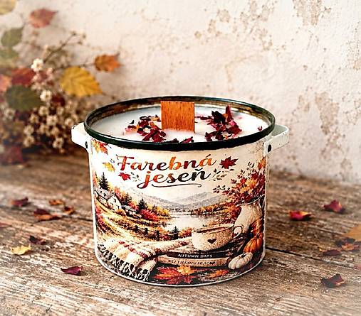 Sviečky - Sviečka "Farebená jeseň" - 18578654_