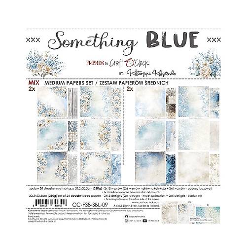 Scrapbook papier Something Blue Mix Craft o Clok  8x8