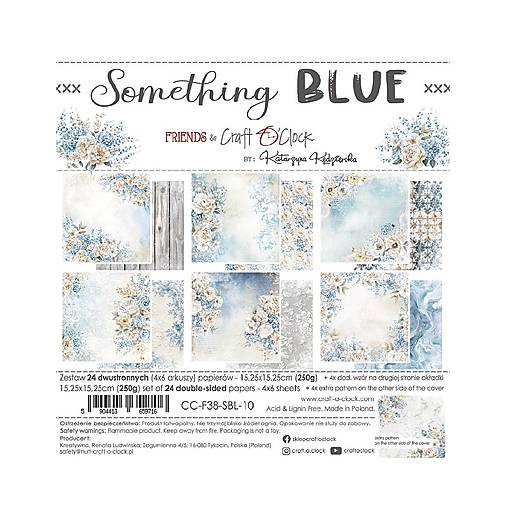 Scrapbook papier Something Blue Craft o Clok  6x6