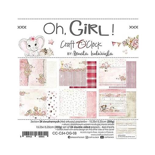 Scrapbook papier Oh, Girl! Craft o Clok  6x6