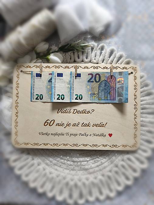 Dekorácie - Personalizovaný darček pre dedka na 60-tku tabuľka  vidíš 60 nie je až tak veľa - 18580416_