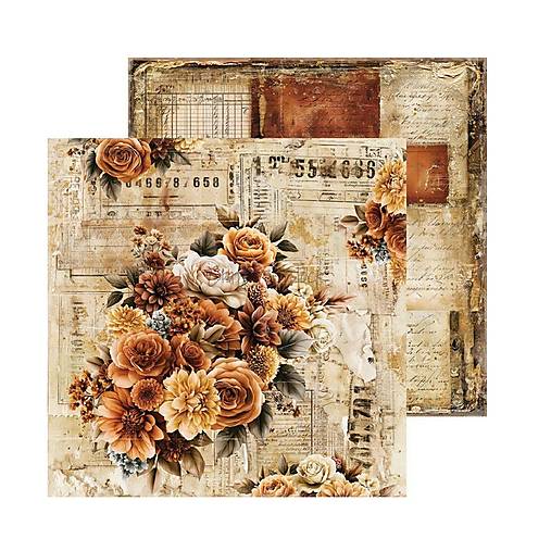 Scrapbook papier Shades of Nature Craft o Clok  8x8