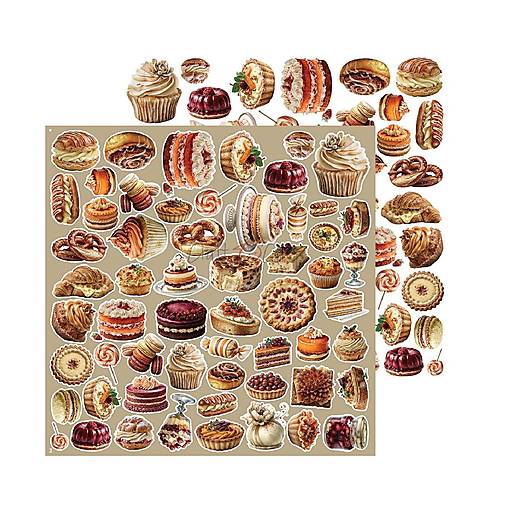 Scrapbook papier na vystrihovanie - Shades of Nature -  12x12 - Extra set Mix - Craft o Clock